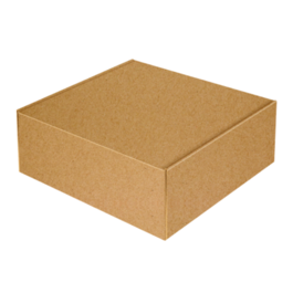 CAJA KRAFT H10 - 25 X 25 CM.