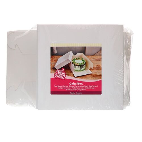 CAJA BLANCA H8 - 25 X 25 CM. FUNCAKES