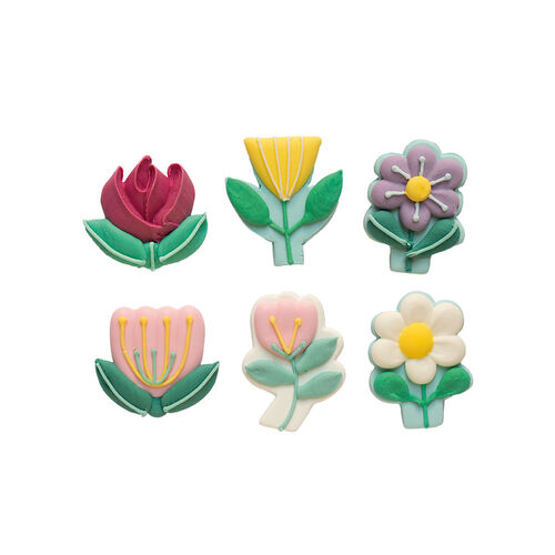 DECORACIONES AZÚCAR PRIMAVERA 6 UDS. DECORA