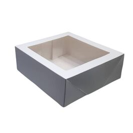 CAJA TARTA CON VENTANA SUPERIOR 20X20 H9,5 AZUCREN