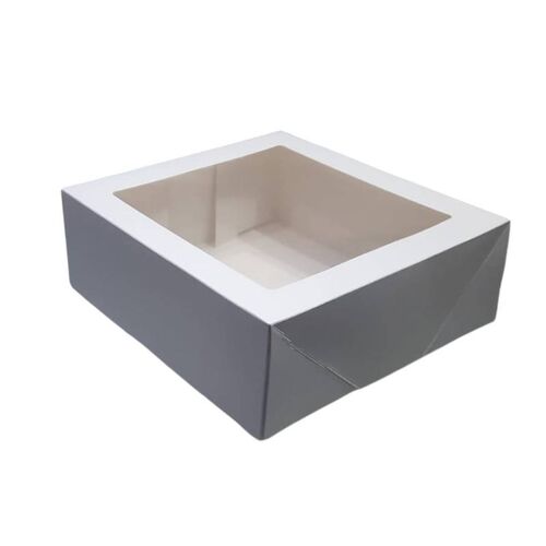 CAJA TARTA CON VENTANA SUPERIOR 25X25 H9,5 AZUCREN