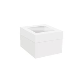 CAJA BLANCA VENTANA SUPERIOR 15X15 H15 FUNCAKES