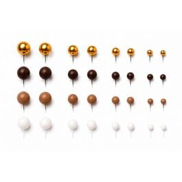 SET 32 BOLAS DECORATIVAS MIX CHOCOLATE AZUCREN