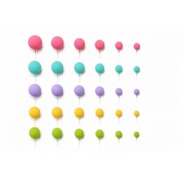 SET 30 BOLAS DECORATIVAS MIX PASTEL AZUCREN