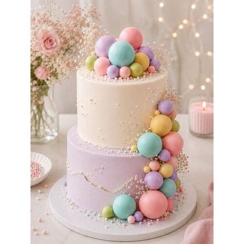 SET 30 BOLAS DECORATIVAS MIX PASTEL AZUCREN
