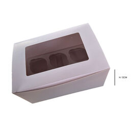 CAJA 6 CUPCAKES H12 BLANCA