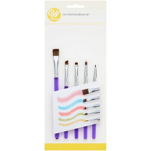 SET 5 PINCELES DECORACIÓN WILTON